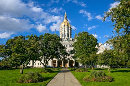 Connecticut State Capitol in downtown Hartford, Connecticut in USA 