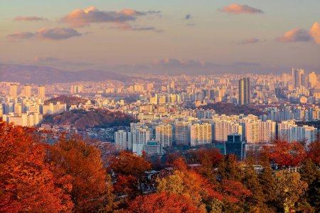 Foto de Ciudad de Seúl paisaje urbano vista de Corea del Sur - Imagen libre de derechos
