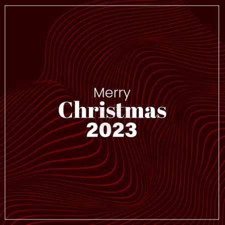 Téléchargez les photos : Joyeux Noël 2023 Style rétro Fond futuriste Résumé - en image libre de droit