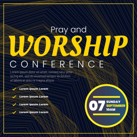 Téléchargez les photos : Conférence vectorielle de prière et d'adoration Contexte abstrait moderne futur - en image libre de droit