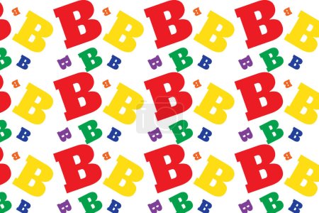 Colourfull alphabet Seamless pattern Background