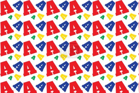 alphabet complet Modèle sans couture Arrière-plan