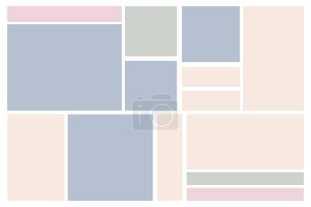Téléchargez les photos : Vector Square Vintage Colors Arrière-plan abstrait pour votre conception de ressources graphiques - en image libre de droit