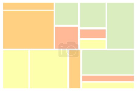 Vector Square Vintage Colors Arrière-plan abstrait pour votre conception de ressources graphiques