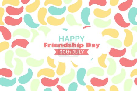 Téléchargez les photos : Happy Friendship Day 30 Juillet Résumé de fond pour votre ressource graphique - en image libre de droit