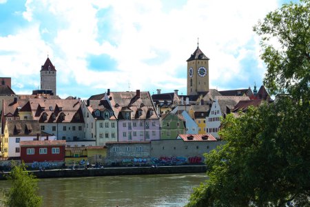 Téléchargez les photos : Vieille ville de Ratisbonne, patrimoine mondial de l'UNESCO, capitale du Haut Palatinat - en image libre de droit