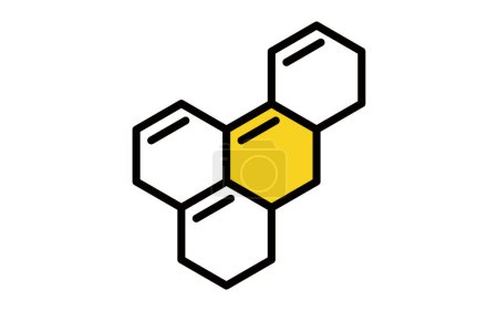 Illustration for Chemical structure icons, AGA images - Royalty Free Image