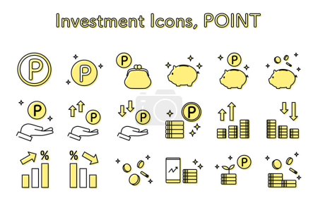 Illustration for Icon of rewards points, simple line drawing illustration, Vector Illustration - Royalty Free Image