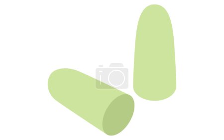 Earplugs Illustration of a handy noise reduction product, Vector Illustration