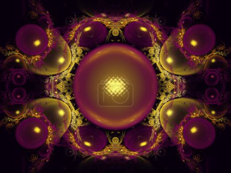 Glossy bright fractal pattern