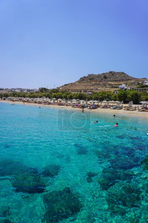 Foto de Vista panorámica y paisajística de Mykonos en Grecia - Imagen libre de derechos