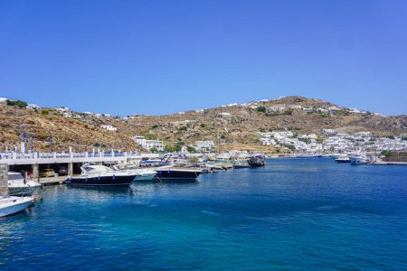 Foto de Vista panorámica y paisajística de Mykonos en Grecia - Imagen libre de derechos