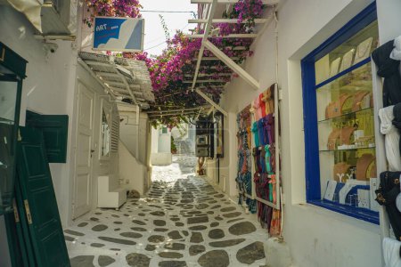 Téléchargez les photos : Vue panoramique et paysagère de Mykonos en Grèce - en image libre de droit