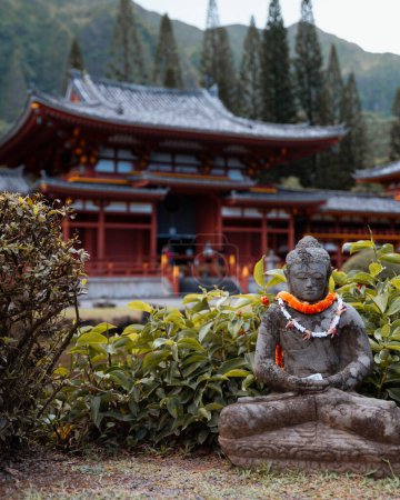 Photo for Byodo-In Temple on Oahu, Hawaii. High quality photo. Buddhist Temple. - Royalty Free Image