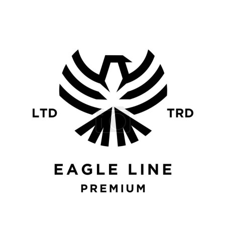 Illustration for Eagle Line abstract icon design illustration template - Royalty Free Image