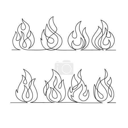 Illustration for File continuous single line icon illustration - Royalty Free Image