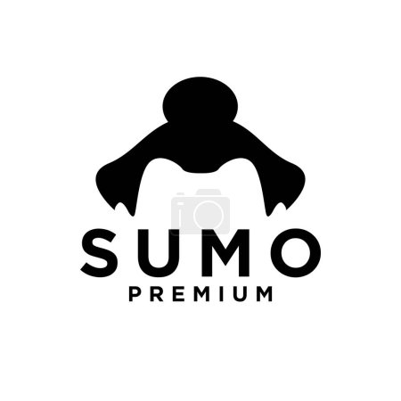 Téléchargez les illustrations : Modèle d'illustration de conception d'icône de mascotte Sumo - en licence libre de droit
