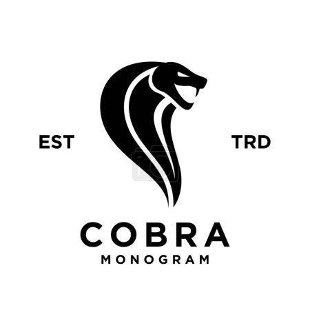 Illustration for Cobra Snake icon design illustration - Royalty Free Image