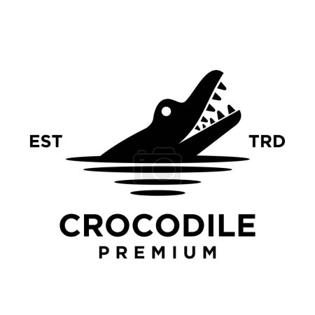 Illustration for Crocodile icon design illustration template - Royalty Free Image