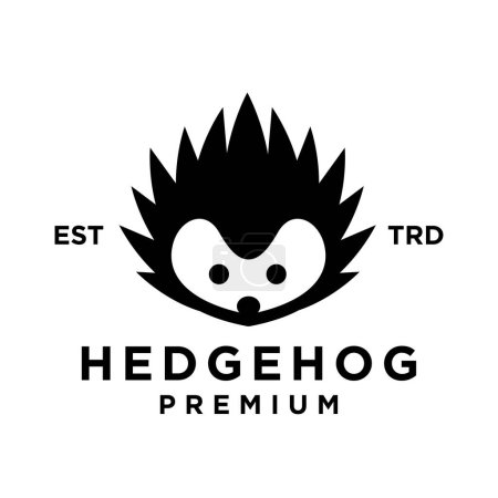 Illustration for Hedgehog icon design illustration template - Royalty Free Image