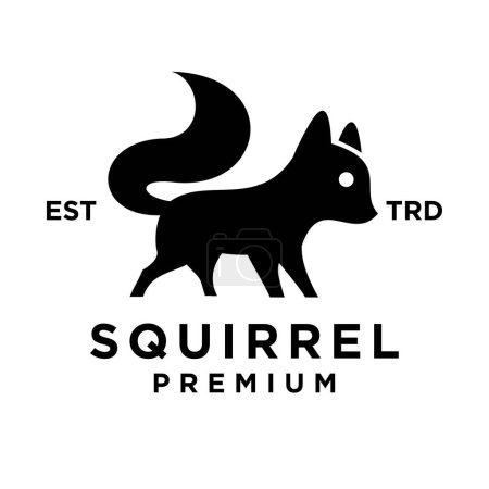 Illustration for Squirrel icon design illustration template - Royalty Free Image