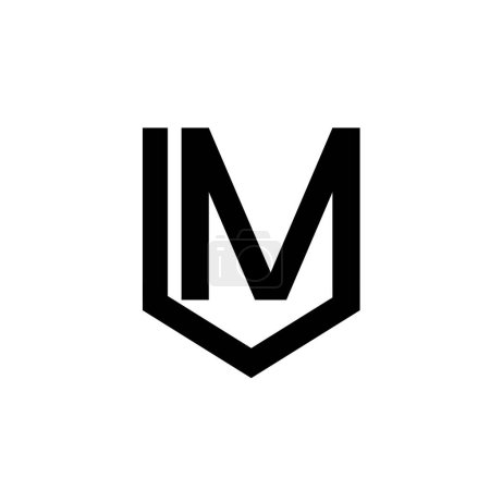 Lm initiale Lettre icône modèle de conception