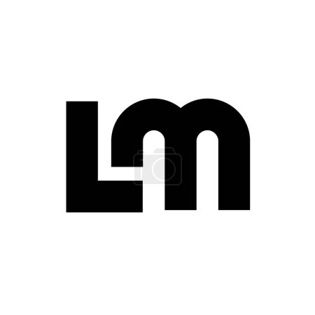 Lm initial Letter icon design template