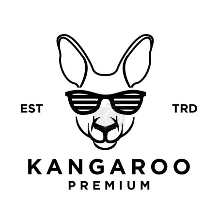 Téléchargez les illustrations : Modèle d'illustration de conception d'icône de kangourou - en licence libre de droit