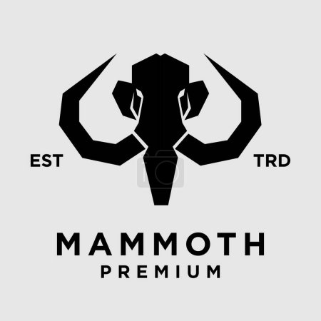Ilustración de Mamut icono de diseño icono de la plantilla de ilustración - Imagen libre de derechos