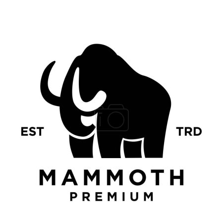 Ilustración de Mamut icono de diseño icono de la plantilla de ilustración - Imagen libre de derechos