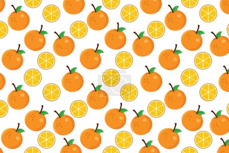 Téléchargez les photos : Tranches d'orange patten blanc beground design - en image libre de droit