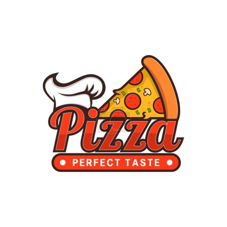 Téléchargez les photos : Illustration du modèle de logo Pizza - en image libre de droit