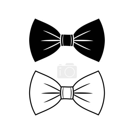Illustration for Bow tie icon simple style vector design - Royalty Free Image