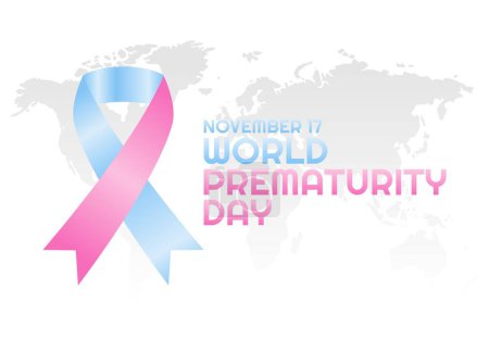 vector gráfico del día de prematuridad mundial bueno para la celebración del día de prematuridad mundial. diseño plano. flyer design.flat ilustración.