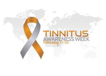 vector graphic of tinnitus awareness week good for tinnitus awareness week celebration. flat design. flyer design.flat illustration.