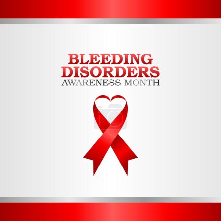 vector graphic of bleeding disorders awareness month good for bleeding disorders awareness month celebration. flat design. flyer design.flat illustration.