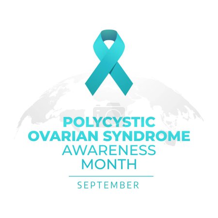Illustration for Vector graphic of Polycystic Ovarian Syndrome Awareness Month good for Polycystic Ovarian Syndrome Awareness Month celebration. flat design. flyer design.flat illustration. - Royalty Free Image