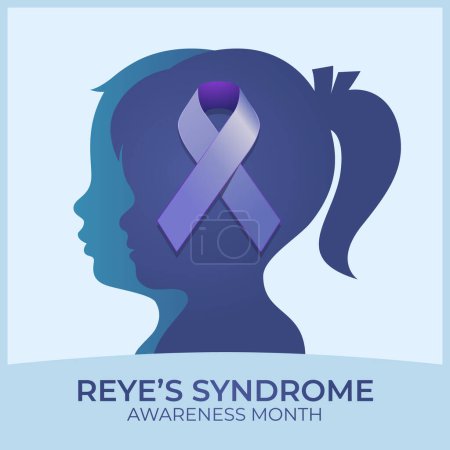 Téléchargez les illustrations : Vector graphic of Reye's Syndrome Awareness Month good for Reye's Syndrome Awareness Month celebration. flat design. flyer design.flat illustration. - en licence libre de droit