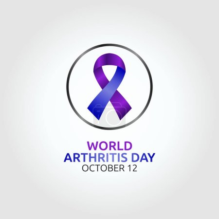 Illustration for Flyers promoting international arthritis day or other events might utilize vector pictures concerning the occasion. design of a flyer, a celebration. - Royalty Free Image