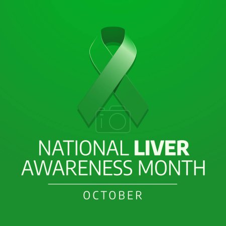 Illustration for Flyers promoting National Liver Awareness Month or associated events may be made using vector pictures concerning the month. design of a flyer, a celebration. - Royalty Free Image