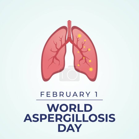 Flyers honoring World Aspergillosis Day or promoting associated events might include vector graphics regarding the event. design of flyers, celebratory materials.