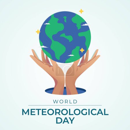 vector graphic of World Meteorological Day ideal for World Meteorological Day celebration.