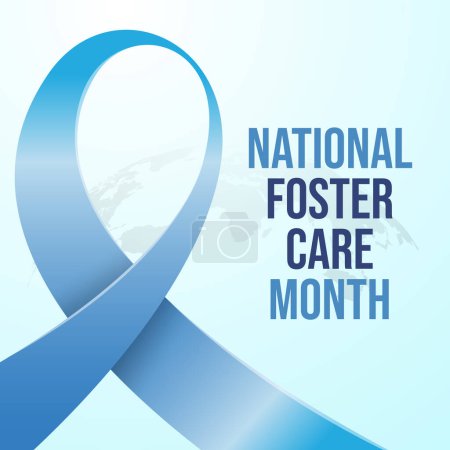 Vektorgrafik des National Foster Care Month ideal für die Feier des National Foster Care Month.