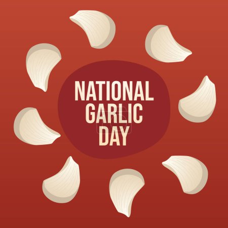 vector graphic of National Garlic Day ideal for National Garlic Day celebration.