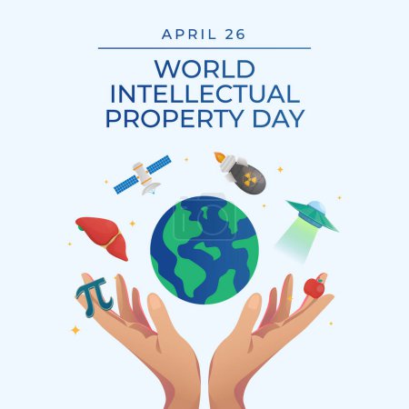 graphique vectoriel de la Journée mondiale de la propriété intellectuelle idéal pour célébrer la Journée mondiale de la propriété intellectuelle.