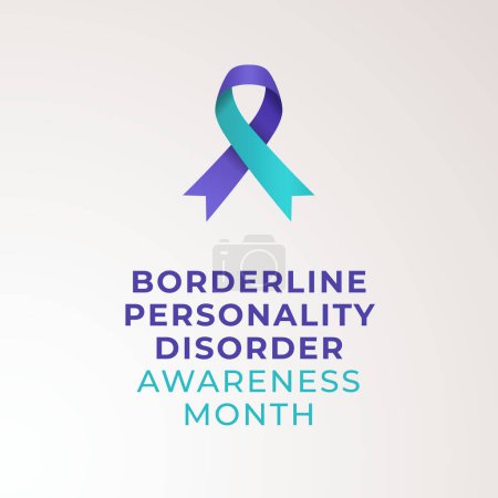 vector graphic of Borderline Personality Disorder Awareness Month ideal for Borderline Personality Disorder Awareness Month celebration.