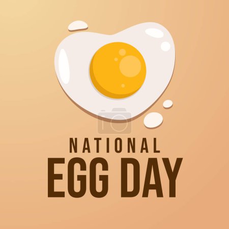 Vektorgrafik des National Egg Day ideal für die Feier des National Egg Day.