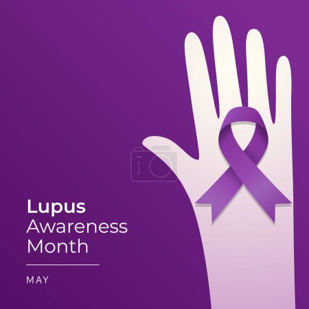 Vektorgrafik des Lupus Awareness Month ideal für die Feier des Lupus Awareness Month.