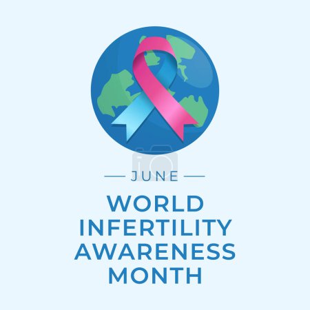 Illustration for Vector graphic of World Infertility Awareness Month ideal for World Infertility Awareness Month celebration. - Royalty Free Image