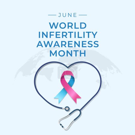 Illustration for Vector graphic of World Infertility Awareness Month ideal for World Infertility Awareness Month celebration. - Royalty Free Image